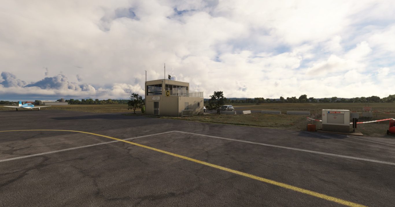 Tour de contrôle de l'aérodrome Lézignan-Corbières LFMZ pour Microsoft Flight Simulator - MSFS