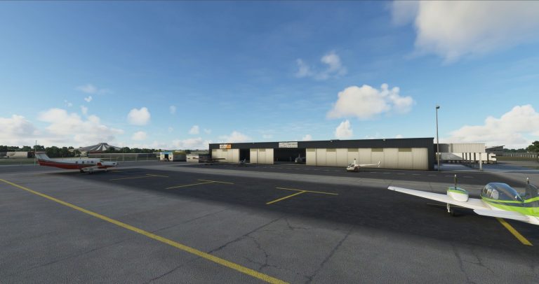 Aéroclubs sur l'aéroport Avignon-Caumont LFMV sous Microsoft Flight Simulator MSFS