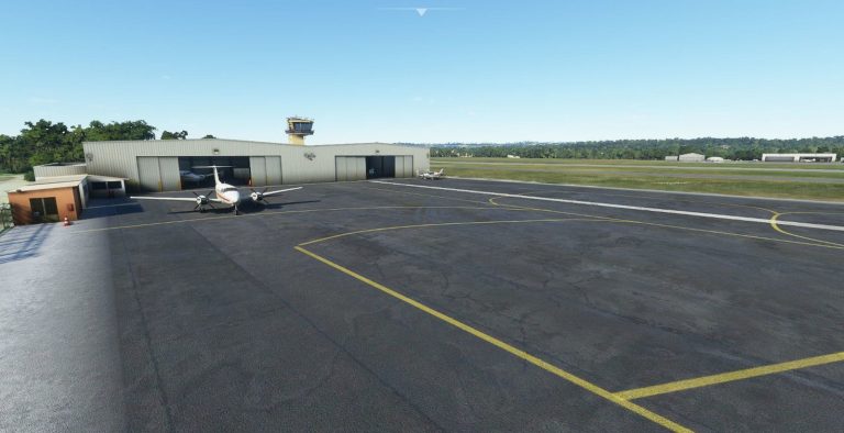 King Air sur l'aéroport d'Aix-Les Milles LMA sous Microsoft Flight Simulator - MSFS