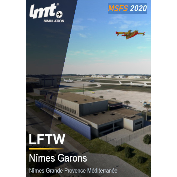 Aéroport de Nîmes-Garons LFTW - scène pour MSFS 2020