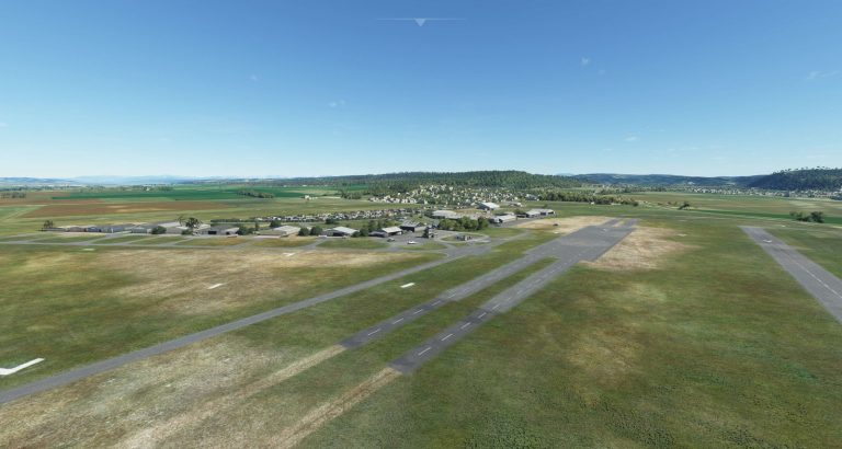 Vue générale de l'aérodrome de Vinon-sur-Verdon pour Microsoft Flight Simulator - MSFS