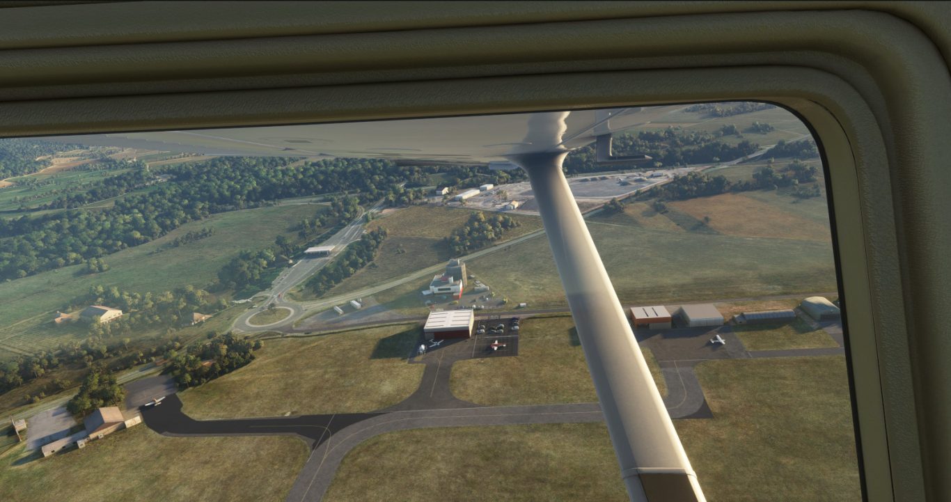 Survol de l'aérodrome Lézignan-Corbières LFMZ pour Microsoft Flight Simulator - MSFS
