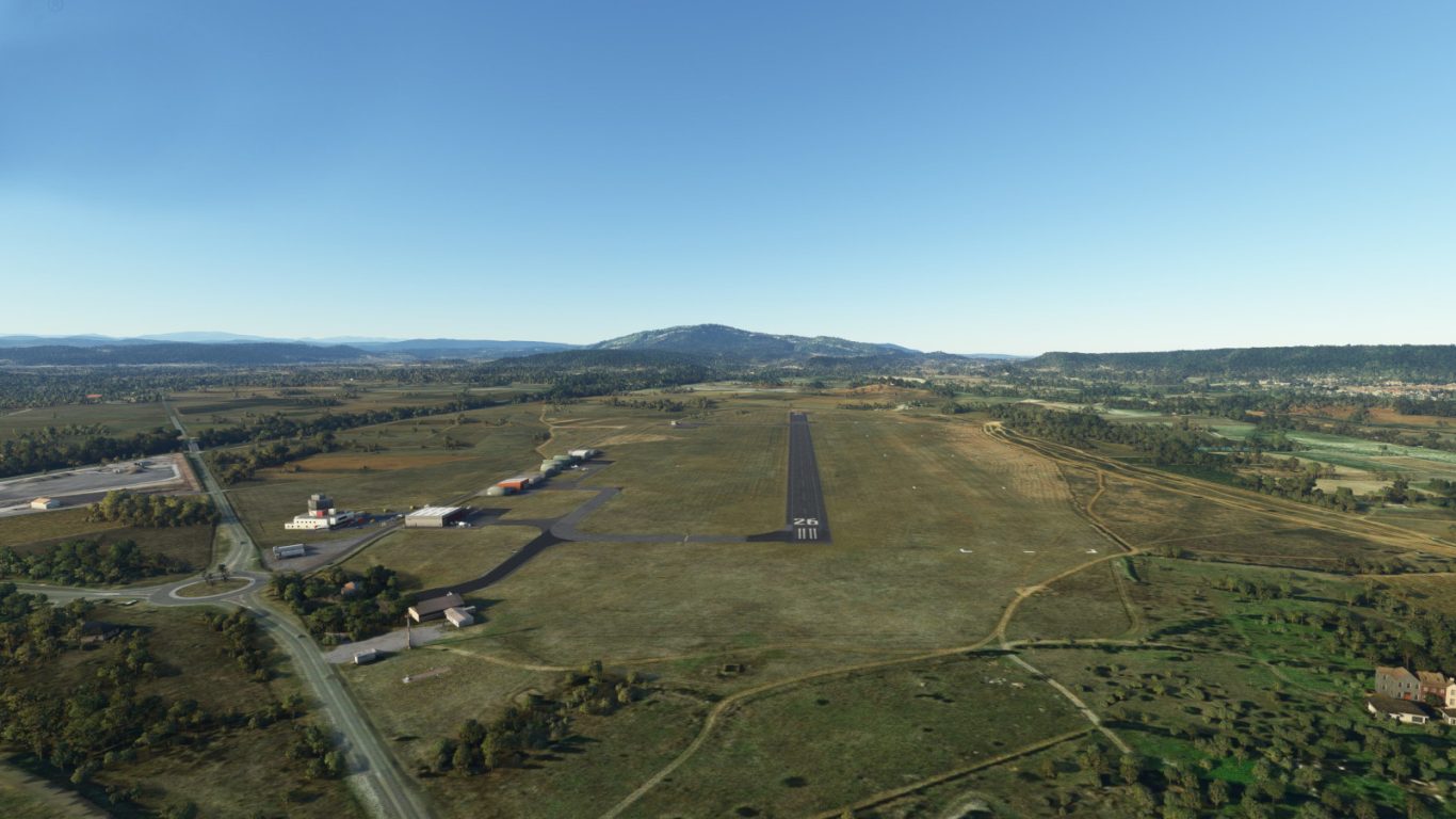 Approche de l'aérodrome Lézignan-Corbières LFMZ pour Microsoft Flight Simulator - MSFS