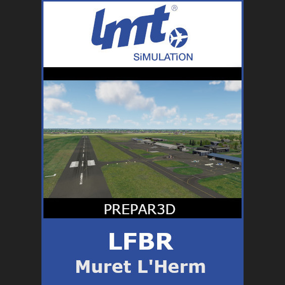 Aérodrome de Muret-l'Herm LFBR - scène pour FSX et P3D