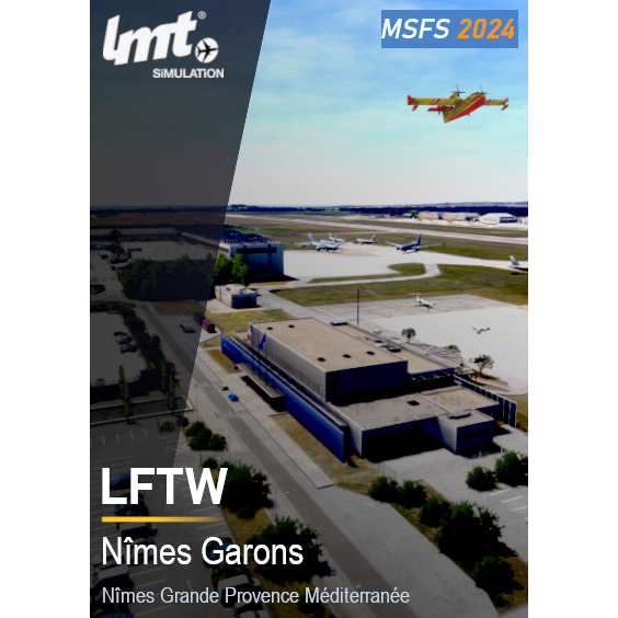 Aéroport de Nîmes-Garons LFTW - scène pour MSFS 2024