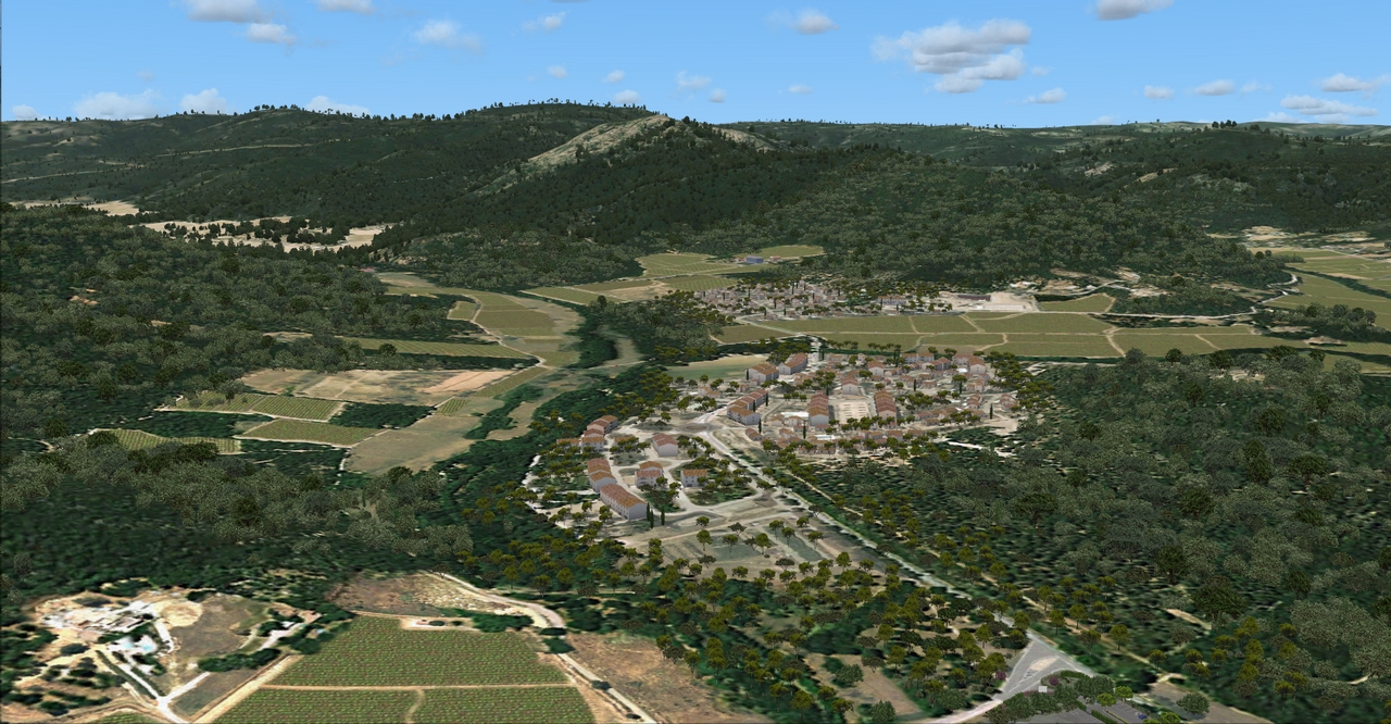 Village de la Môle, sous FSX-Prepar3D
