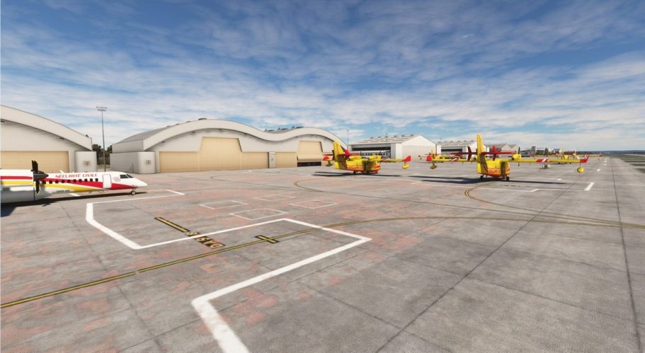 BASC sur l'aéroport Nimes Garons LFTW pour Microsoft Flight Simulator 2020
